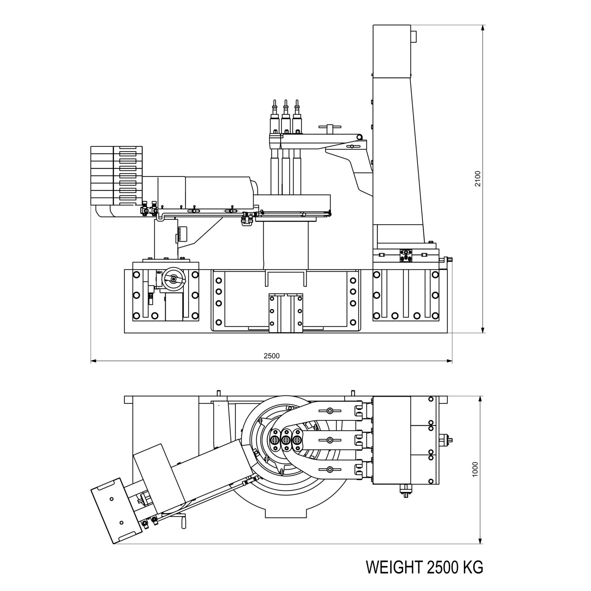 Konstrukční schéma Servo Feeder ISX