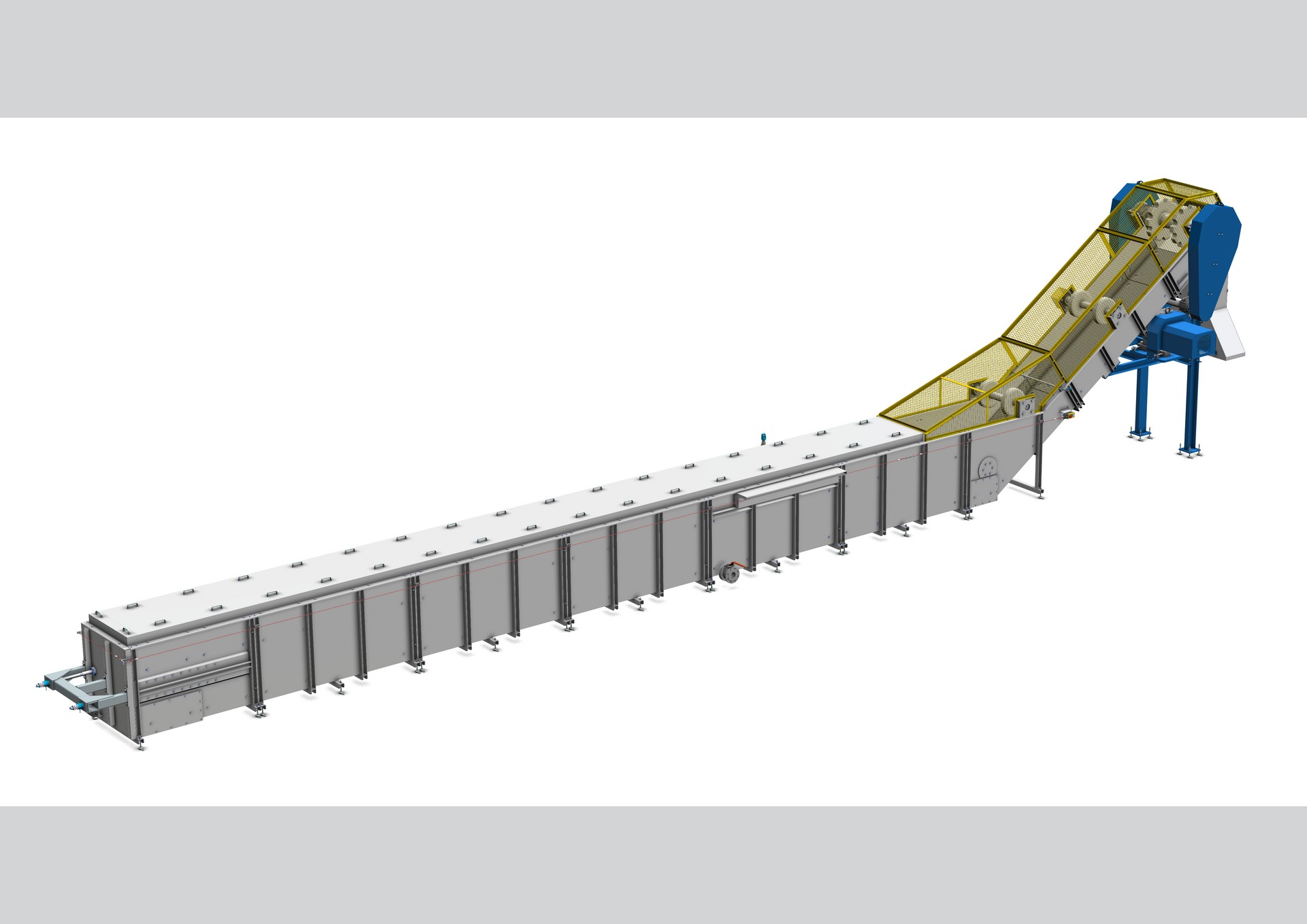 Konstrukční schéma Cullet Scraper System